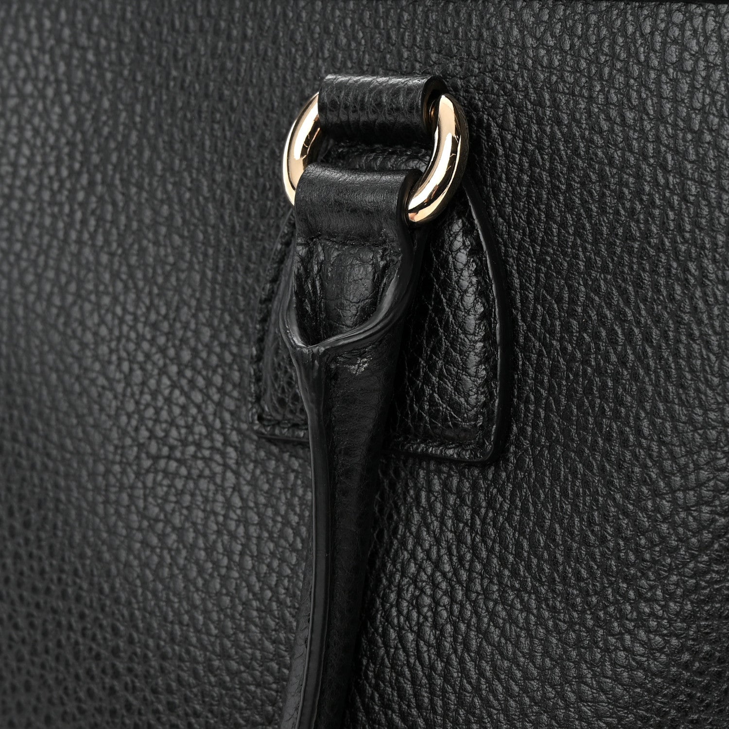 Gucci Dollar Calfskin GG Charm Satchel Black 13 of 20