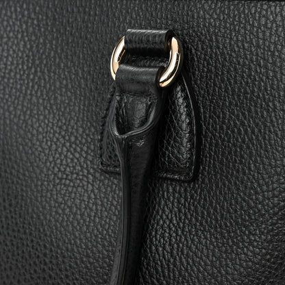 Gucci Dollar Calfskin GG Charm Satchel Black 13 of 20