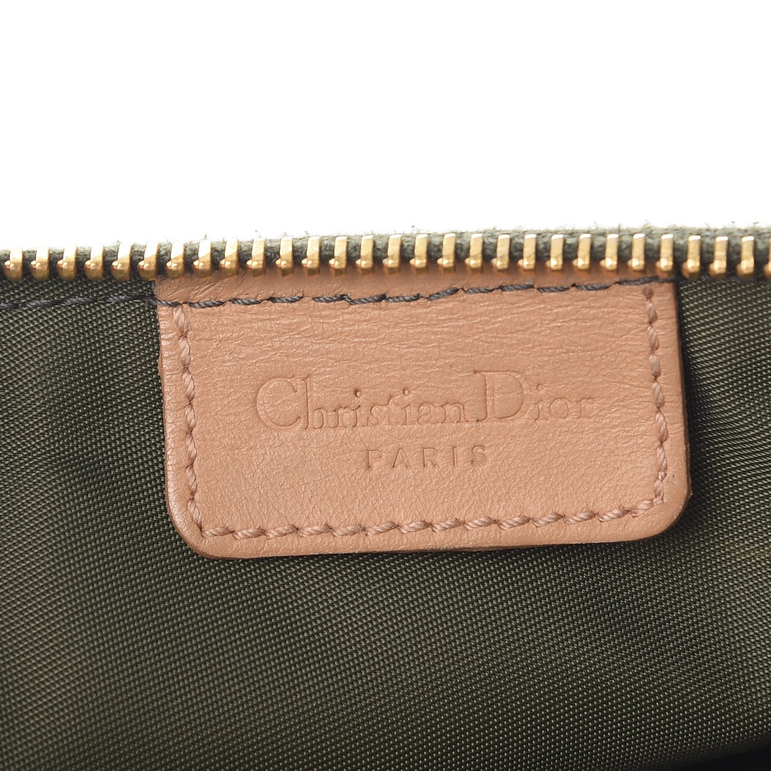 Christian Dior Monogram Mini Saddle Pochette Green 6 of 8