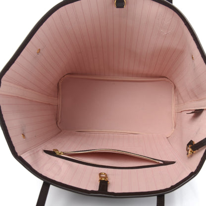Louis Vuitton Damier Ebene Neo Neverfull MM Rose Ballerine 6 of 15