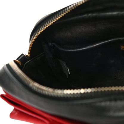 Prada Nappa Fiocco Bow Crossbody Clutch Black Fuoco 12 of 16