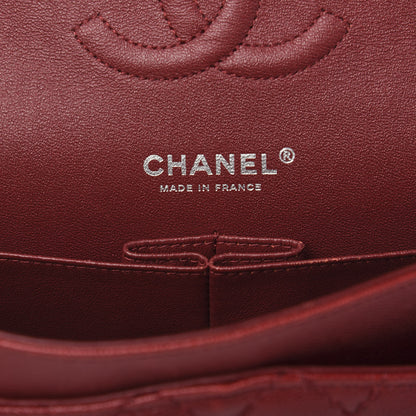 Chanel Caviar Quilted Medium Double Flap Dark Red 8 of 13