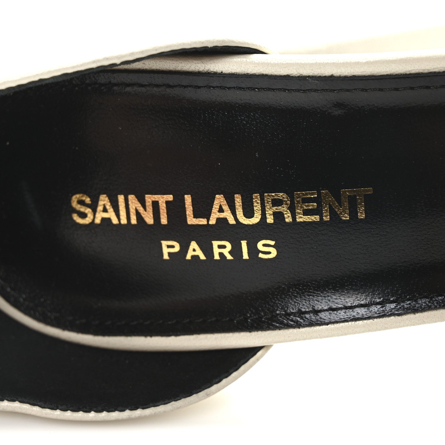 Saint Laurent Goatskin Belfagor Jodie 95 Platform Sandals  41 Pearl 8 of 9