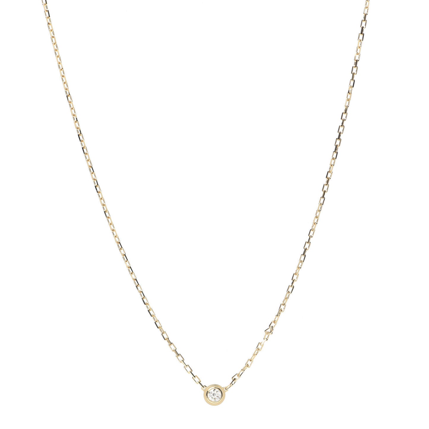 18K Yellow Gold Diamond SM D'Amour Pendant Necklace