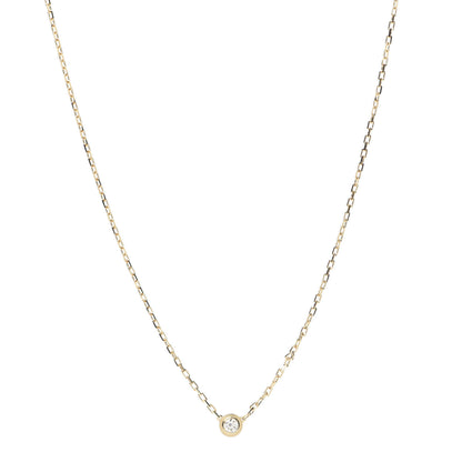Cartier 18K Yellow Gold Diamond SM D'Amour Pendant Necklace 1 of 5