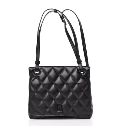 Balenciaga Nappa Calfskin Matelasse Medium B Logo Bag Black 3 of 12