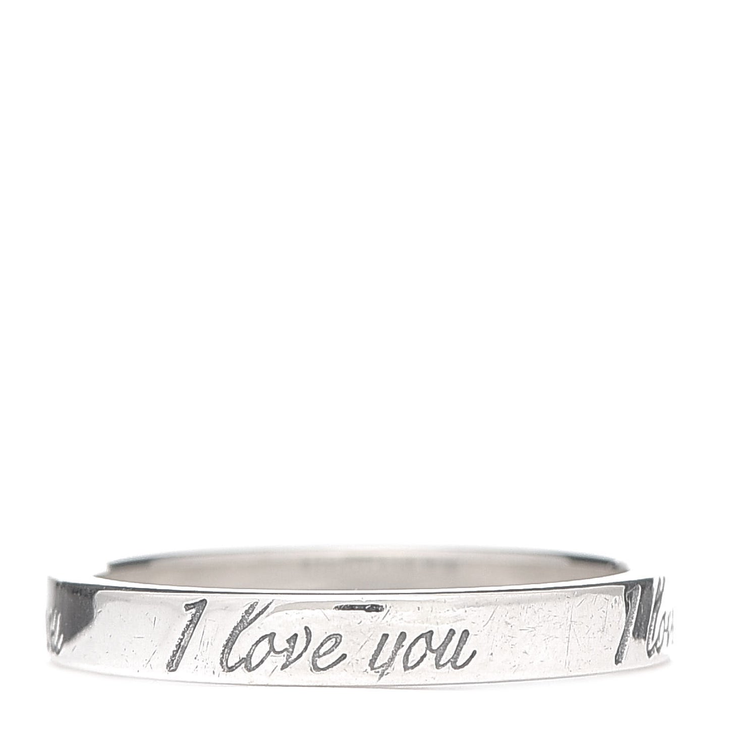 Sterling Silver I Love You Band Ring 50 5.5