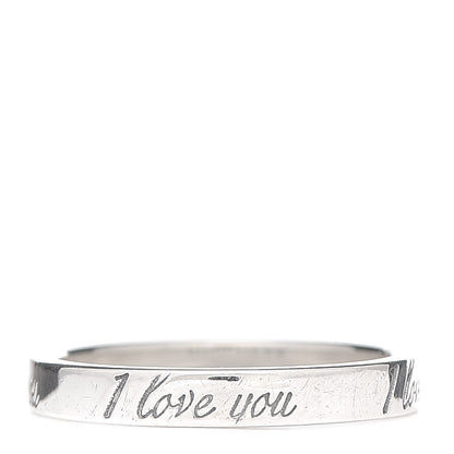 Tiffany Sterling Silver I Love You Band Ring 50 5.5 3 of 5