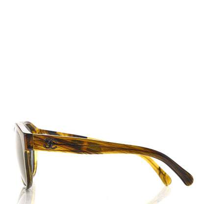 Chanel Acetate Pantos Fall CC Sunglasses 5359-A Green Grey 3 of 8