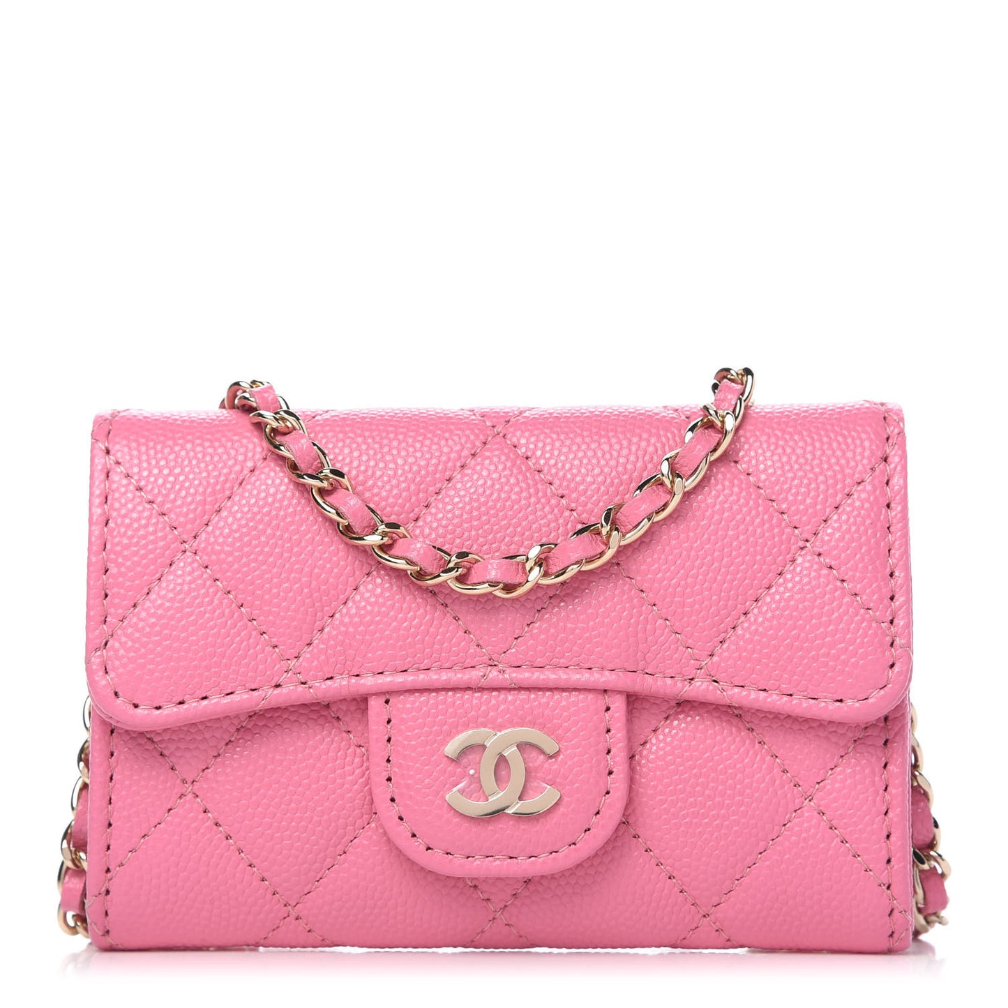 Caviar Quilted Belt Bag Pink