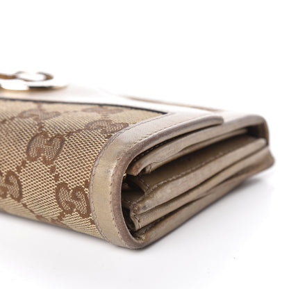 Gucci Monogram Margaux Calfskin Sukey Continental Wallet Beige Ebony Golden Beige 15 of 15