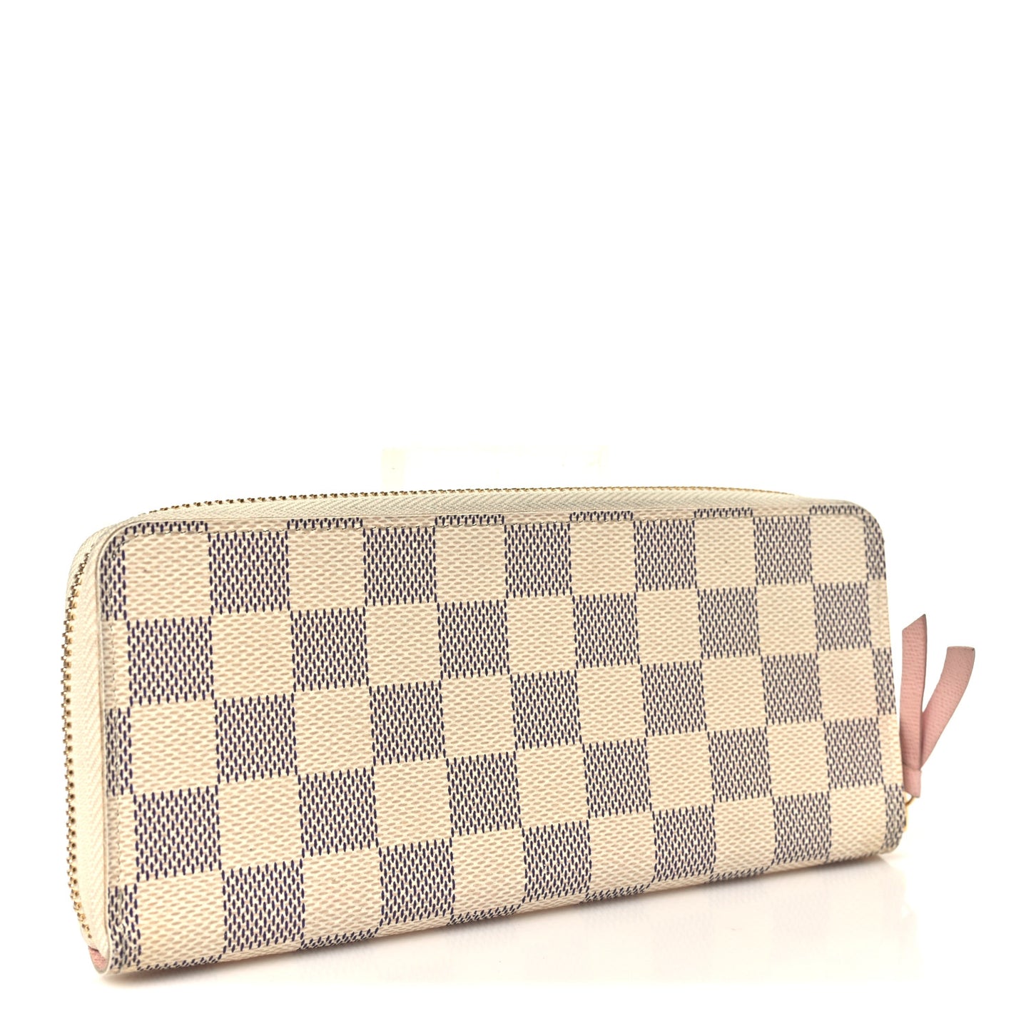 Damier Azur Clemence Wallet Rose Ballerine