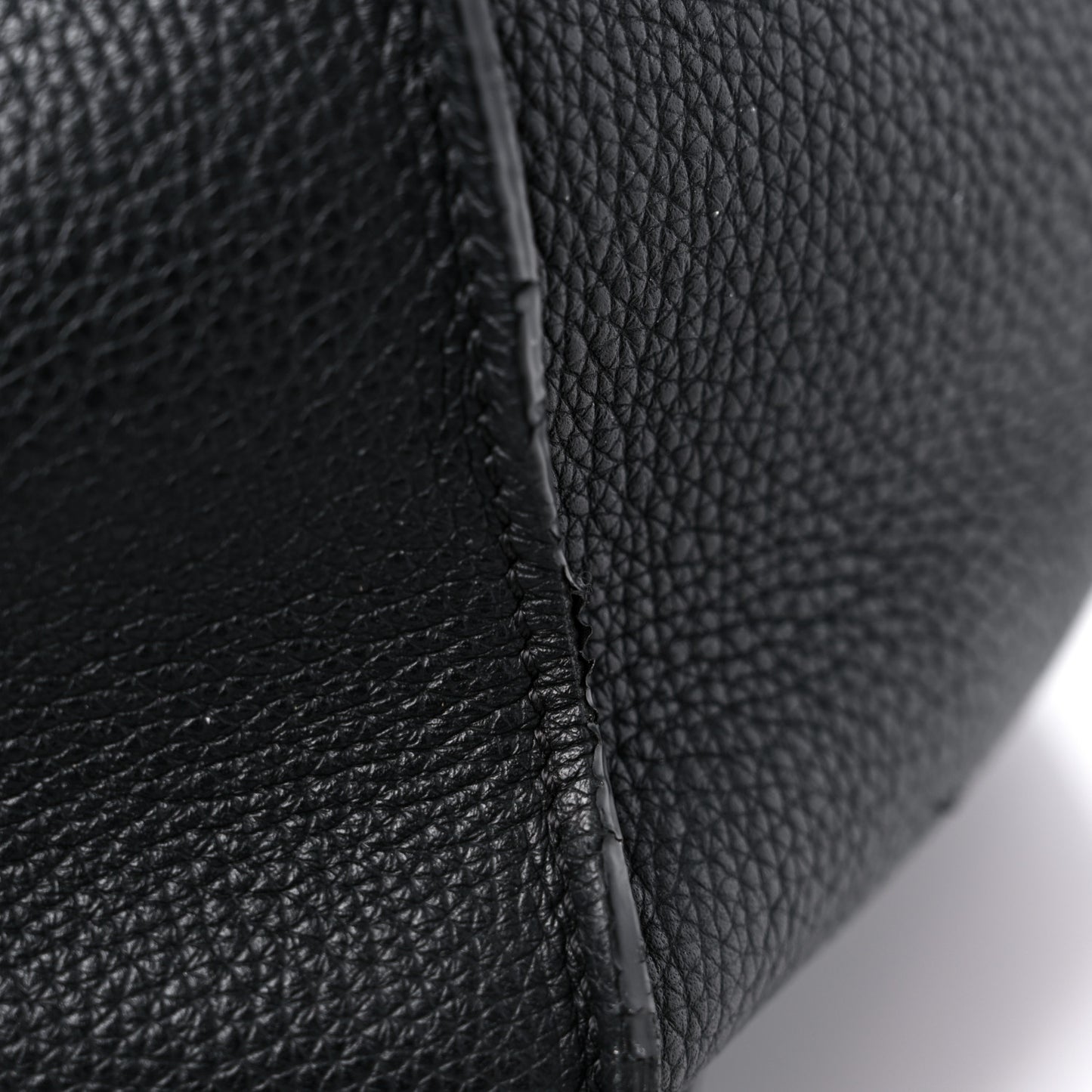 Supple Grained Calfskin Medium Big Bag Black