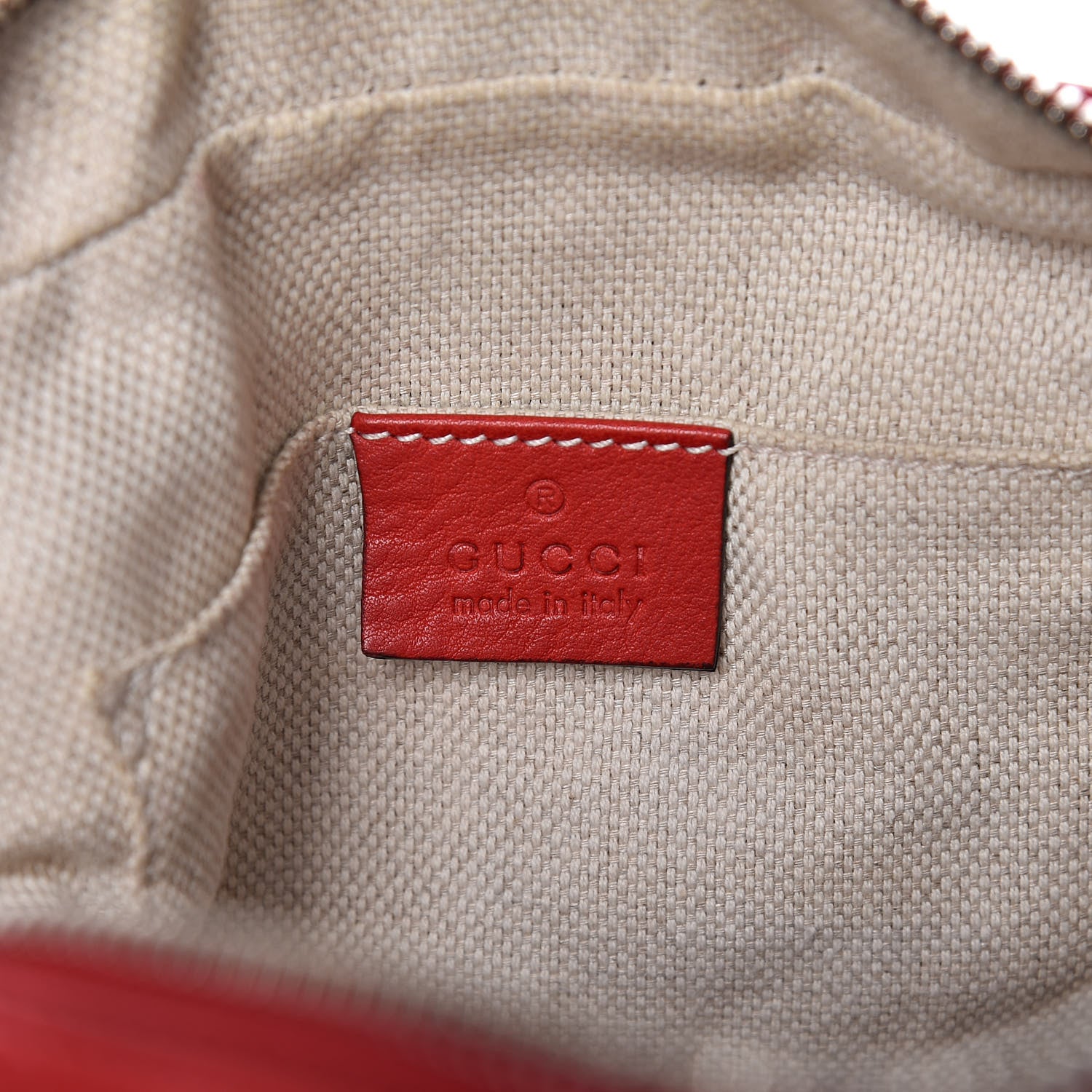 Gucci Pebbled Calfskin Small Soho Disco Bag Tabasco Red 6 of 20