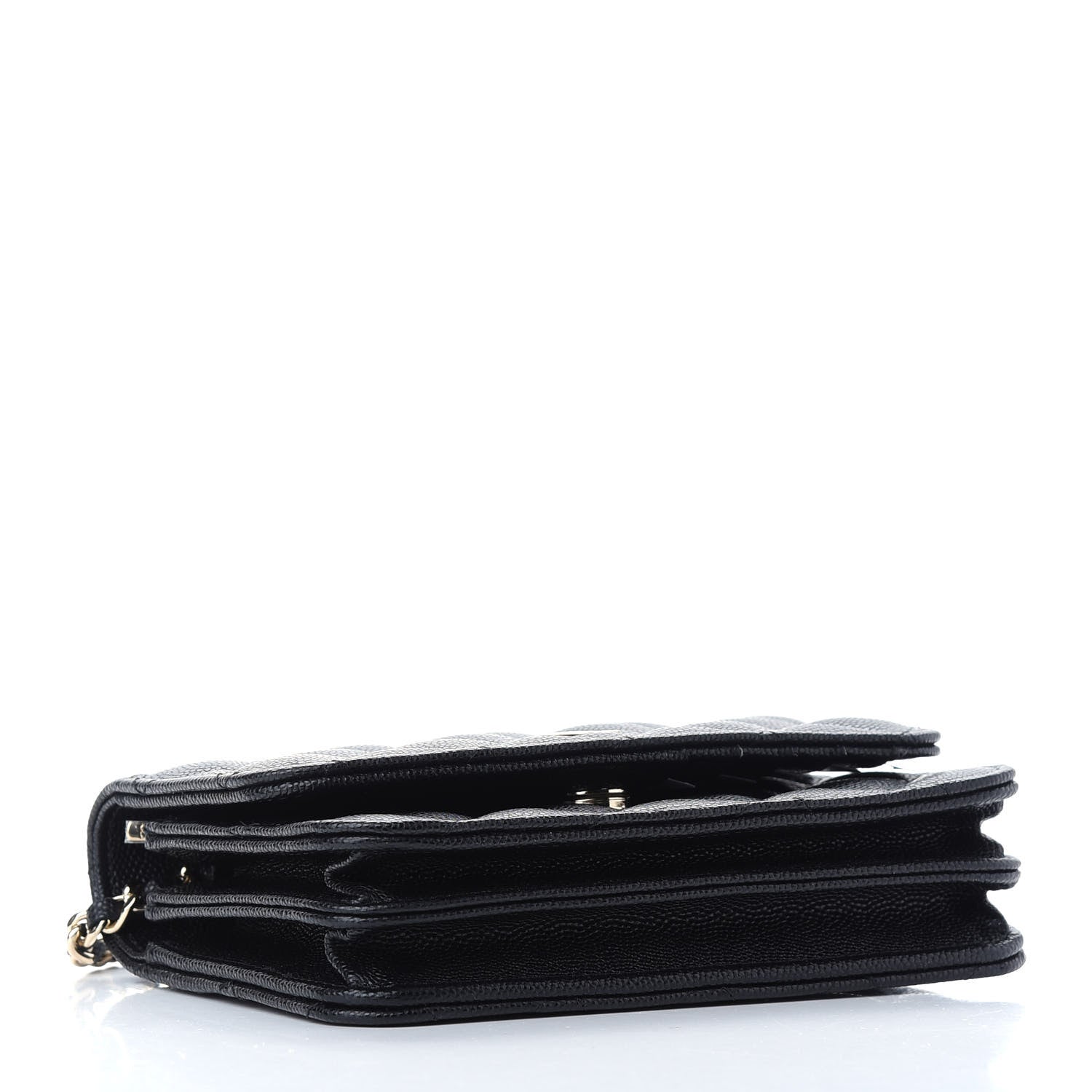 Chanel Caviar Quilted Mini Wallet On Chain WOC Black 4 of 9