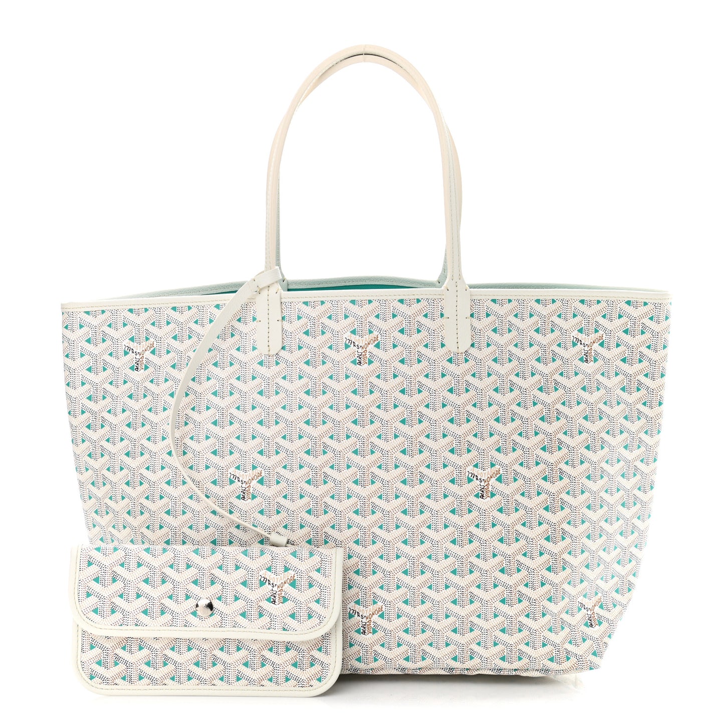 Goyardine Saint Louis Claire Voie PM White Opaline