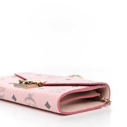 MCM Visetos Large Patricia Wallet On Chain Soft Pink 9 of 11