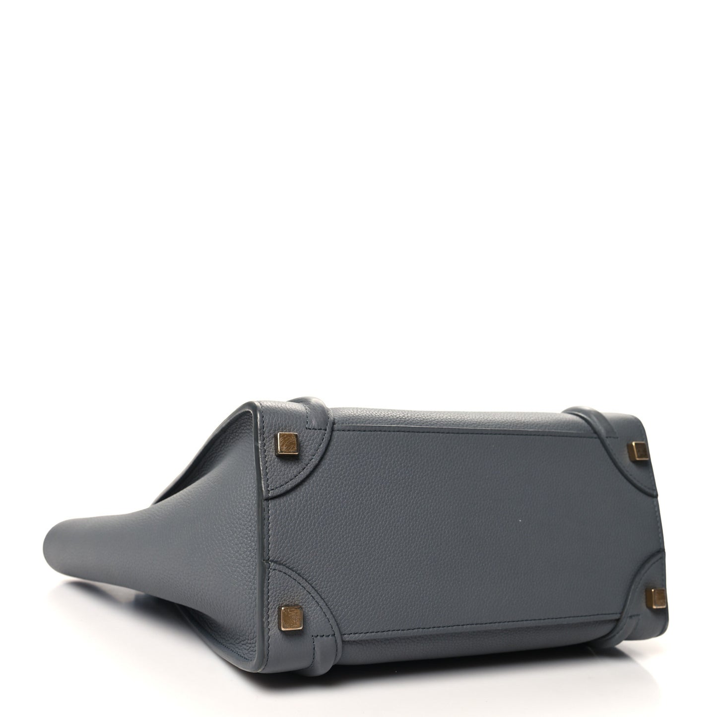 Drummed Calfskin Micro Luggage Kohl
