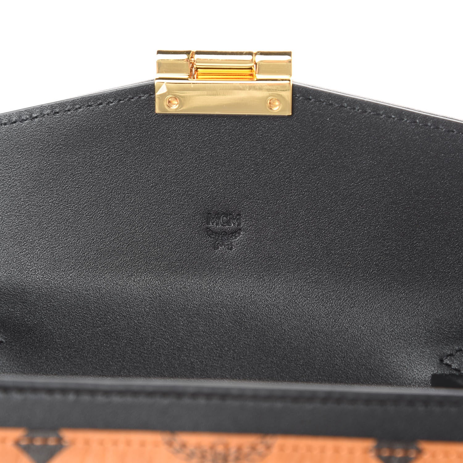 MCM Visetos Large Patricia Wallet On Chain Cognac 6 of 11