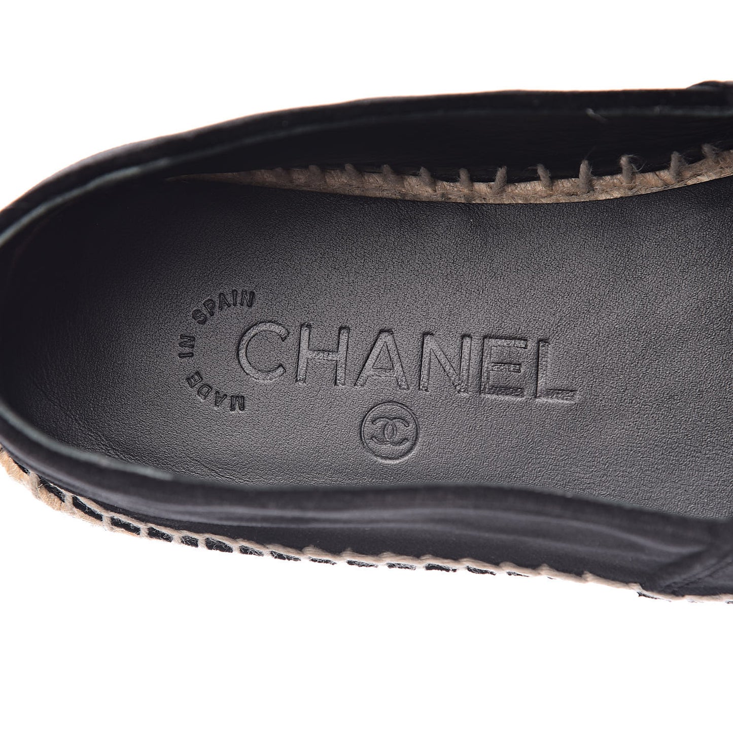 Velvet Logo Espadrilles 38 Black