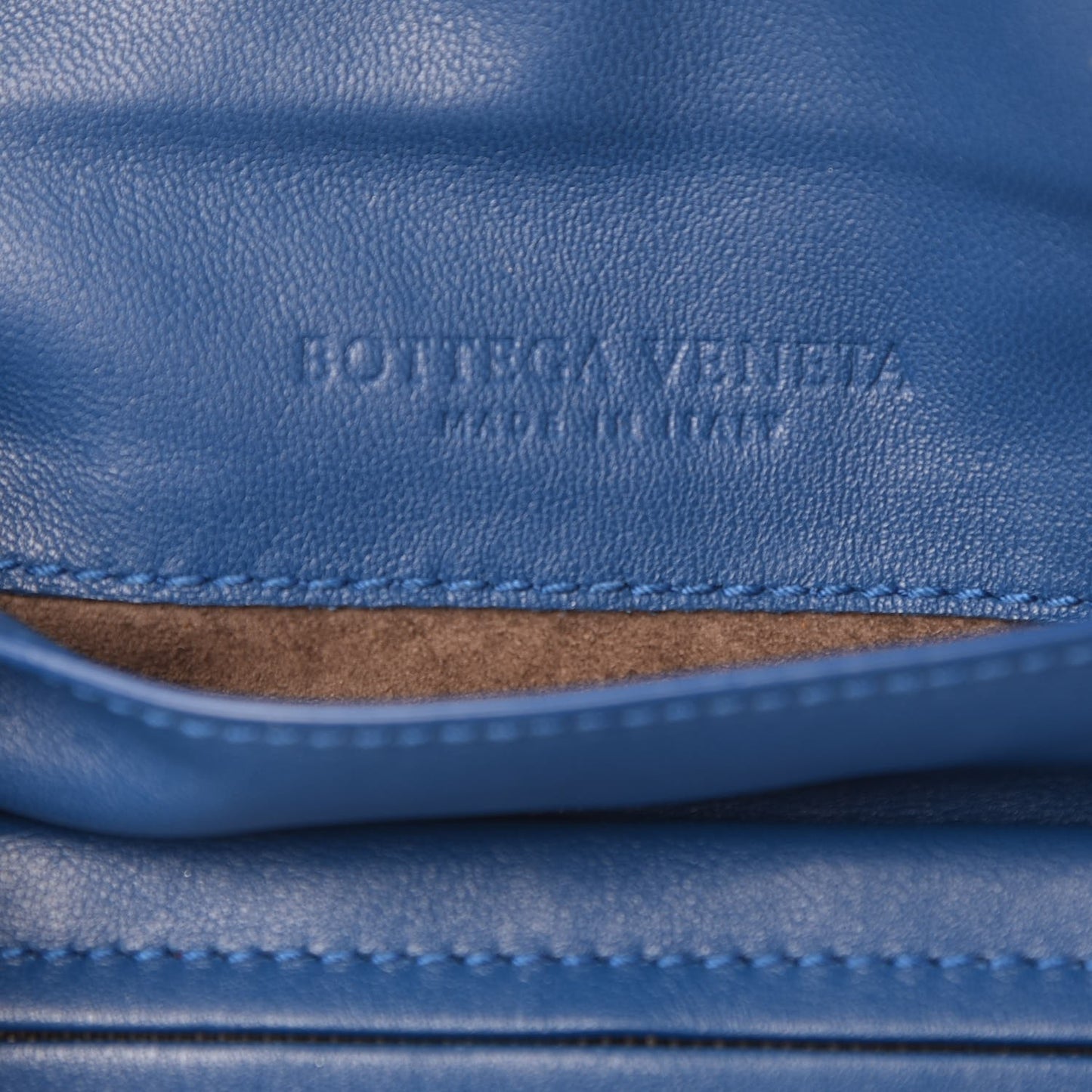 Nappa Intrecciato Small Chain Crossbody Bleuette
