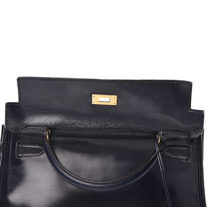 Hermes Box Kelly Retourne 32 Bleu Marine 18 of 33