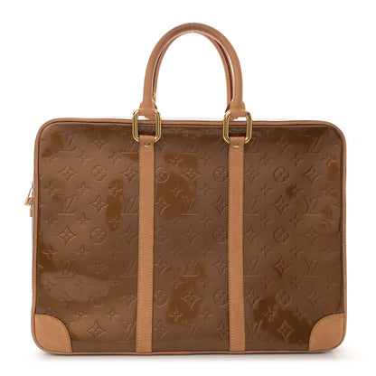 Louis Vuitton Vernis Vandam Briefcase Bronze 1 of 16