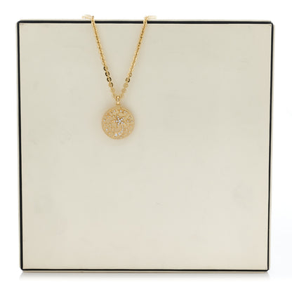 Chanel 18K Yellow Gold Diamond Comete Medallion Pendant Necklace 5 of 5