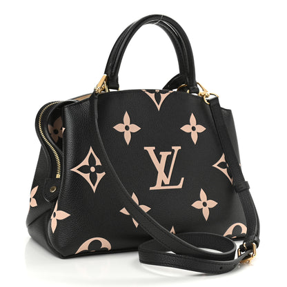 Louis Vuitton Empreinte Monogram Giant Petit Palais Black Beige 3 of 10