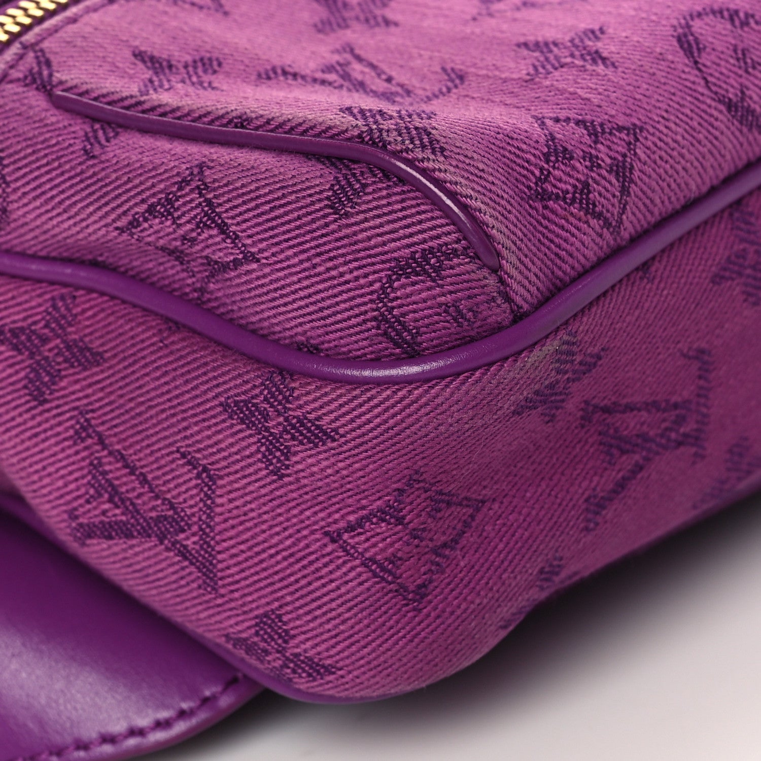 Louis Vuitton Denim Monogram Outdoor Bumbag Purple 7 of 8