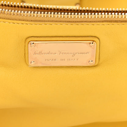 Salvatore Ferragamo Calfskin Medium Sookie Shoulder Bag Yellow 6 of 15