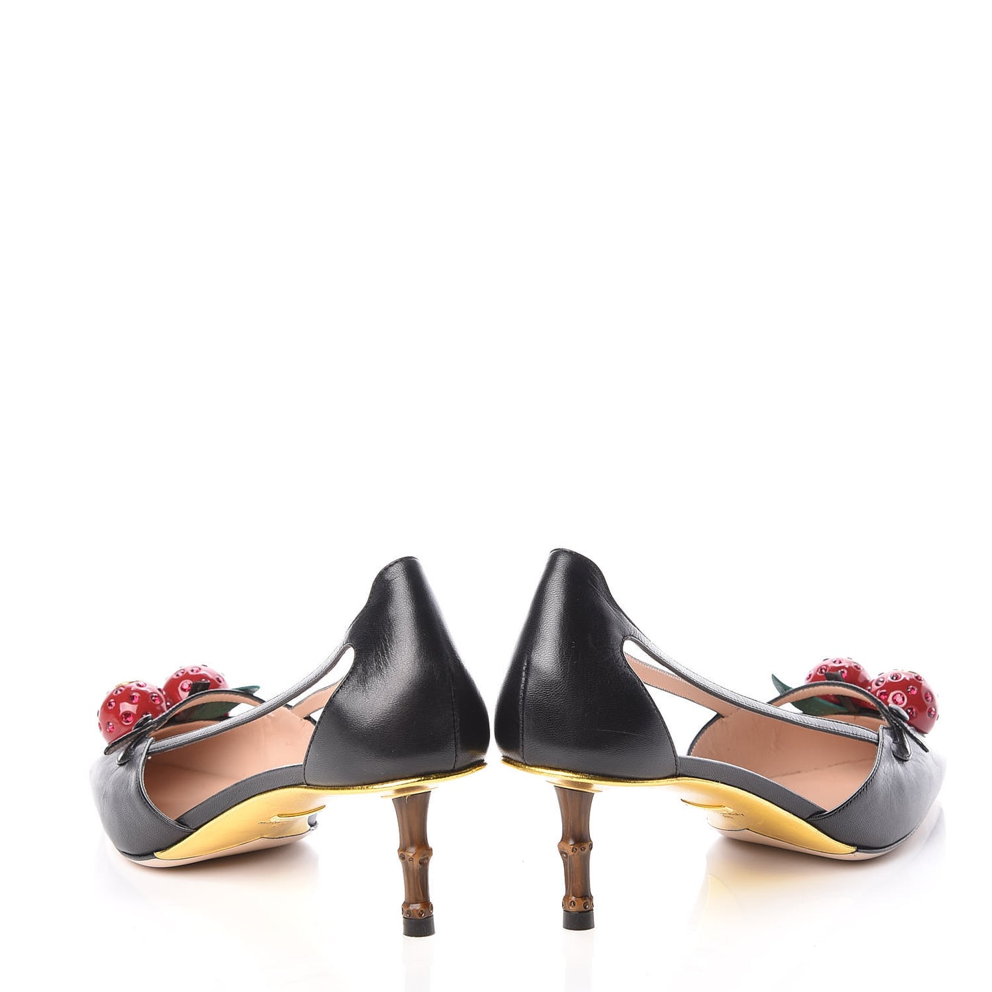 Nappa Unia Cherry Pumps 40 Black