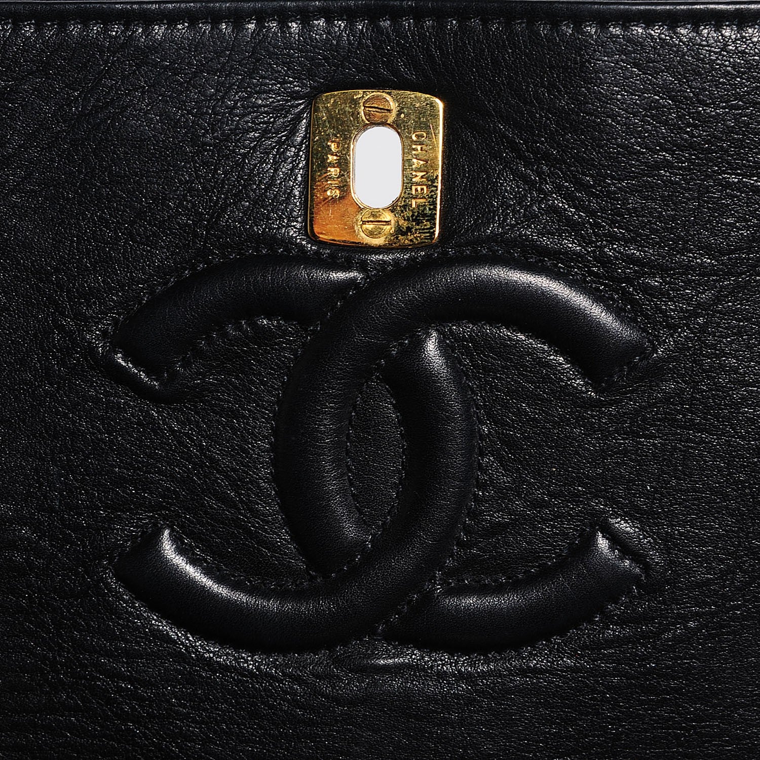 Chanel Lambskin Quilted Medium Single Flap Black 6 of 9