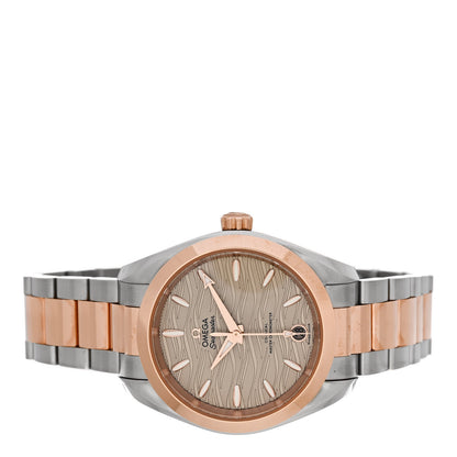 Omega Stainless Steel 18K Red Gold 34mm Seamaster Aqua Terra 150M Chronometer Automatic Watch Silver 220.20.34.20.06.001 2 of 5