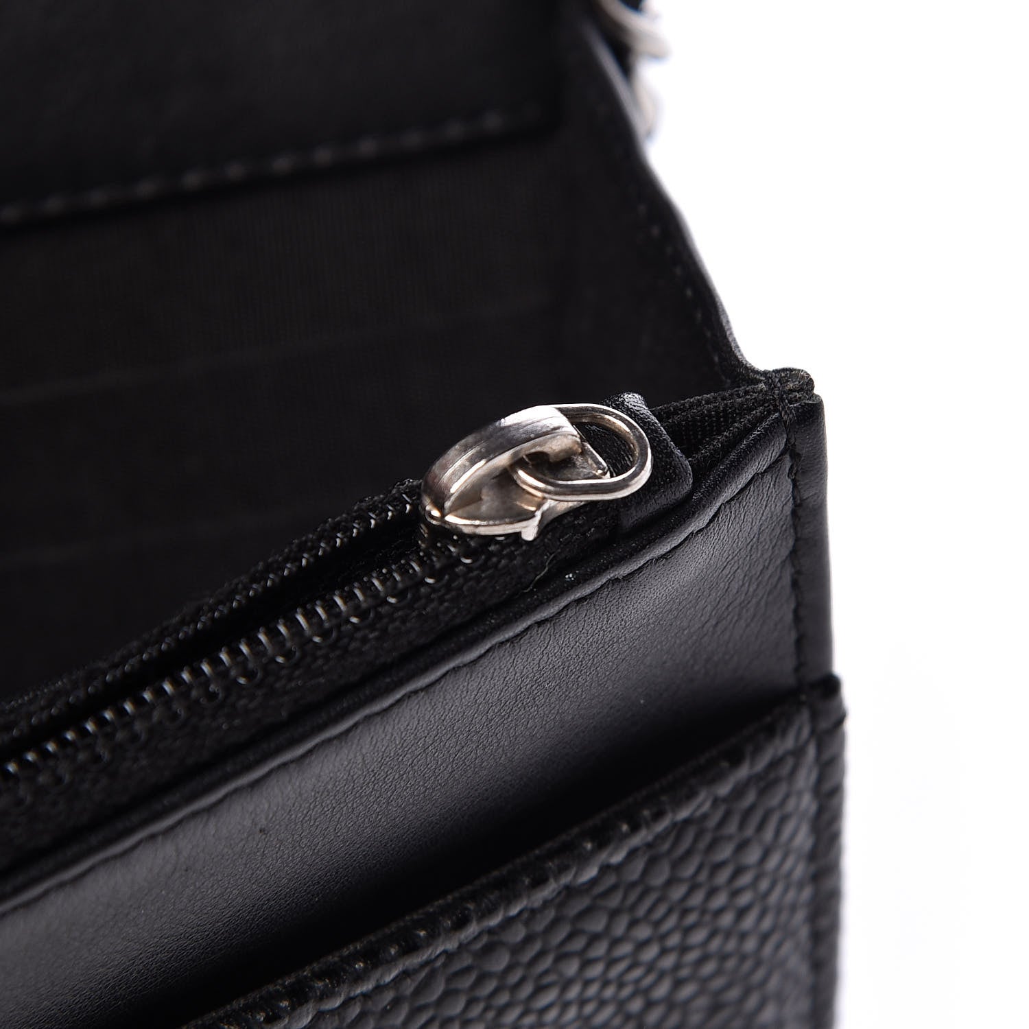 Chanel Caviar Timeless CC Wallet On Chain WOC Black 13 of 13