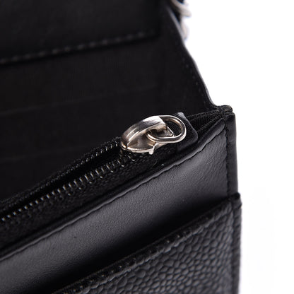 Chanel Caviar Timeless CC Wallet On Chain WOC Black 13 of 13