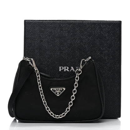 Prada Tessuto Nylon Mini Re-Edition 2000 Shoulder Bag Black 13 of 13