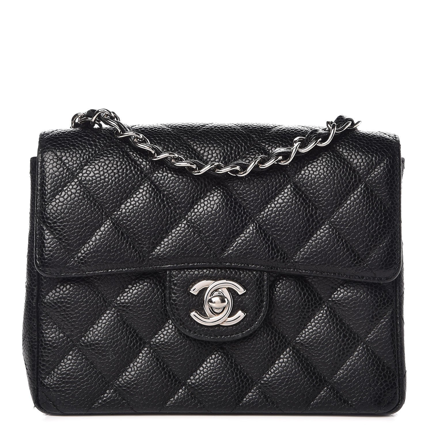 Chanel Caviar Quilted Mini Square Flap Black 1 of 12