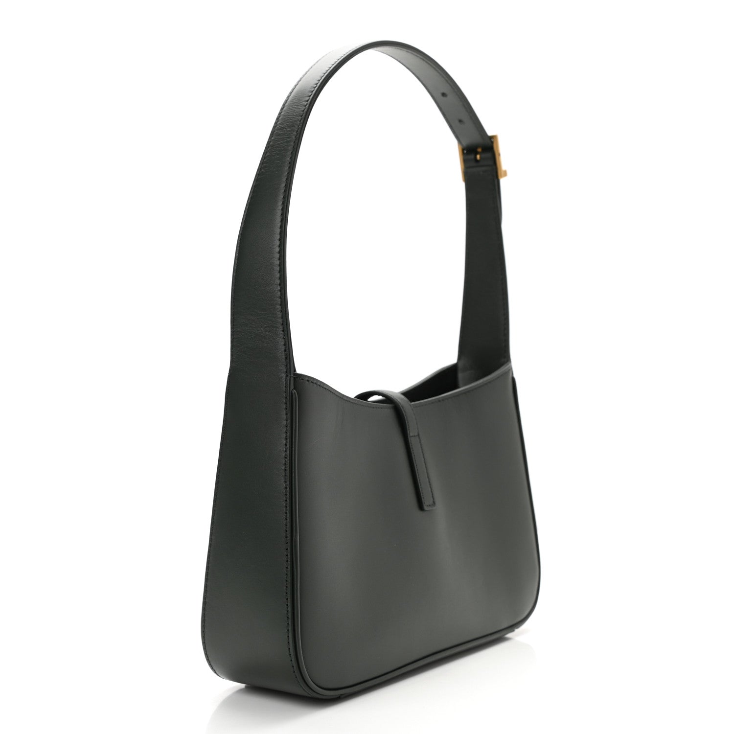 Saint Laurent Smooth Calfskin Le 5 A 7 Hobo Vert Fonce 3 of 10