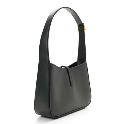 Saint Laurent Smooth Calfskin Le 5 A 7 Hobo Vert Fonce 3 of 10