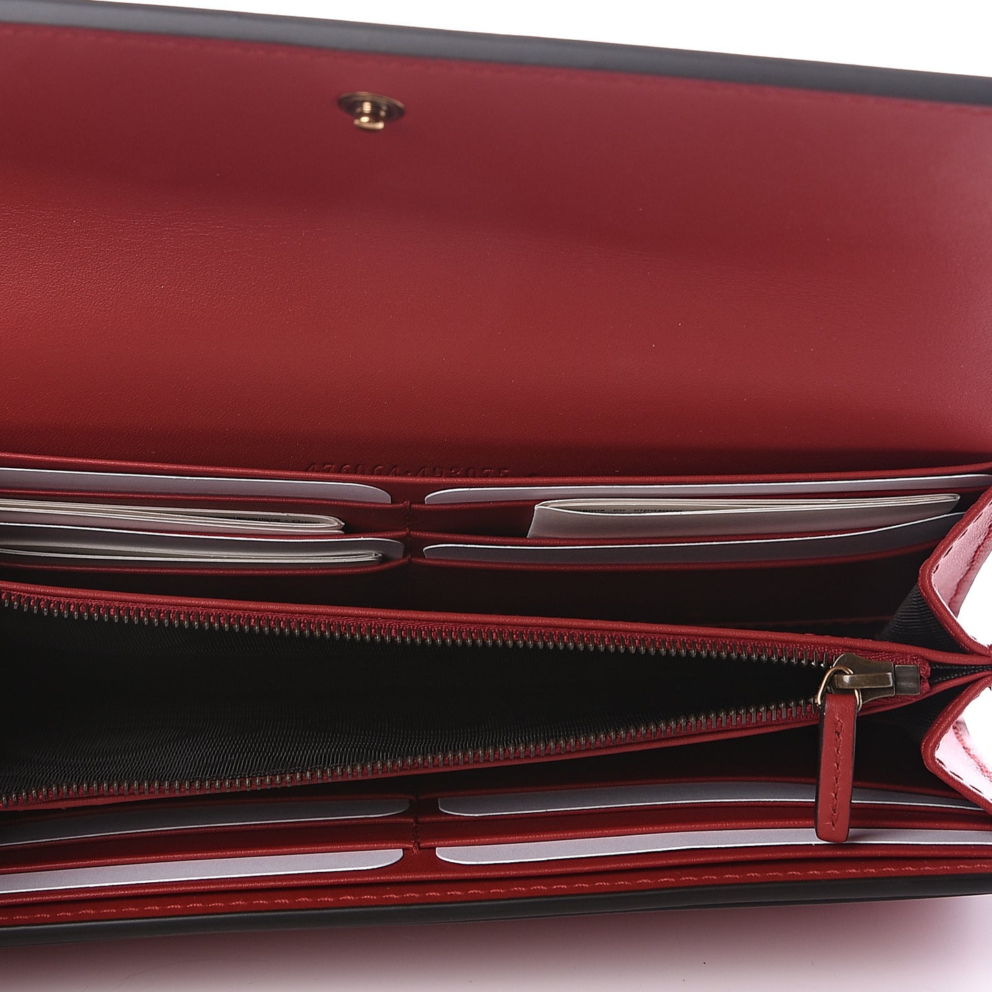 Calfskin Queen Margaret Flap Wallet Blue Agata Hibiscus Red Mystic White