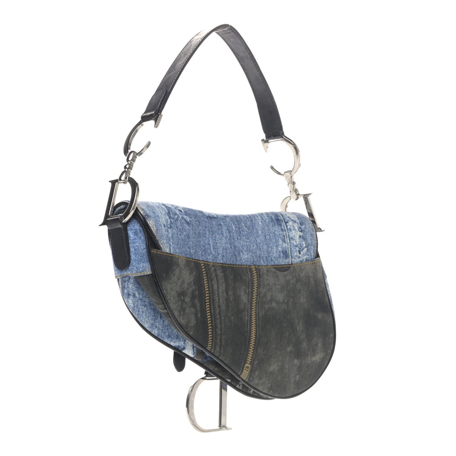 Christian Dior Denim Miss Diorella Saddle Bag 2 of 8