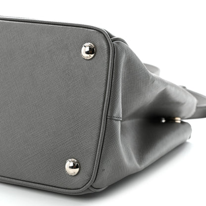 Prada Saffiano Lux Medium Galleria Double Zip Tote Grey 11 of 18
