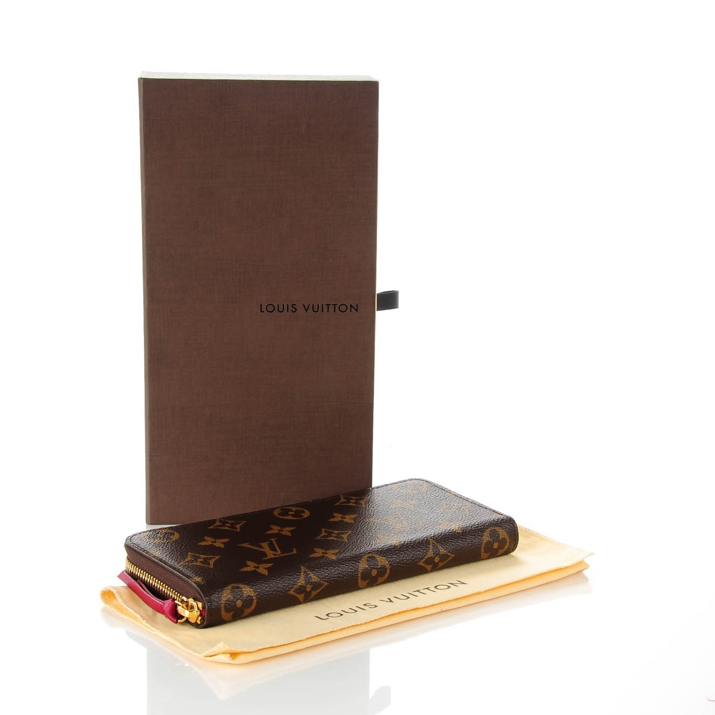 Monogram Clemence Wallet Fuchsia