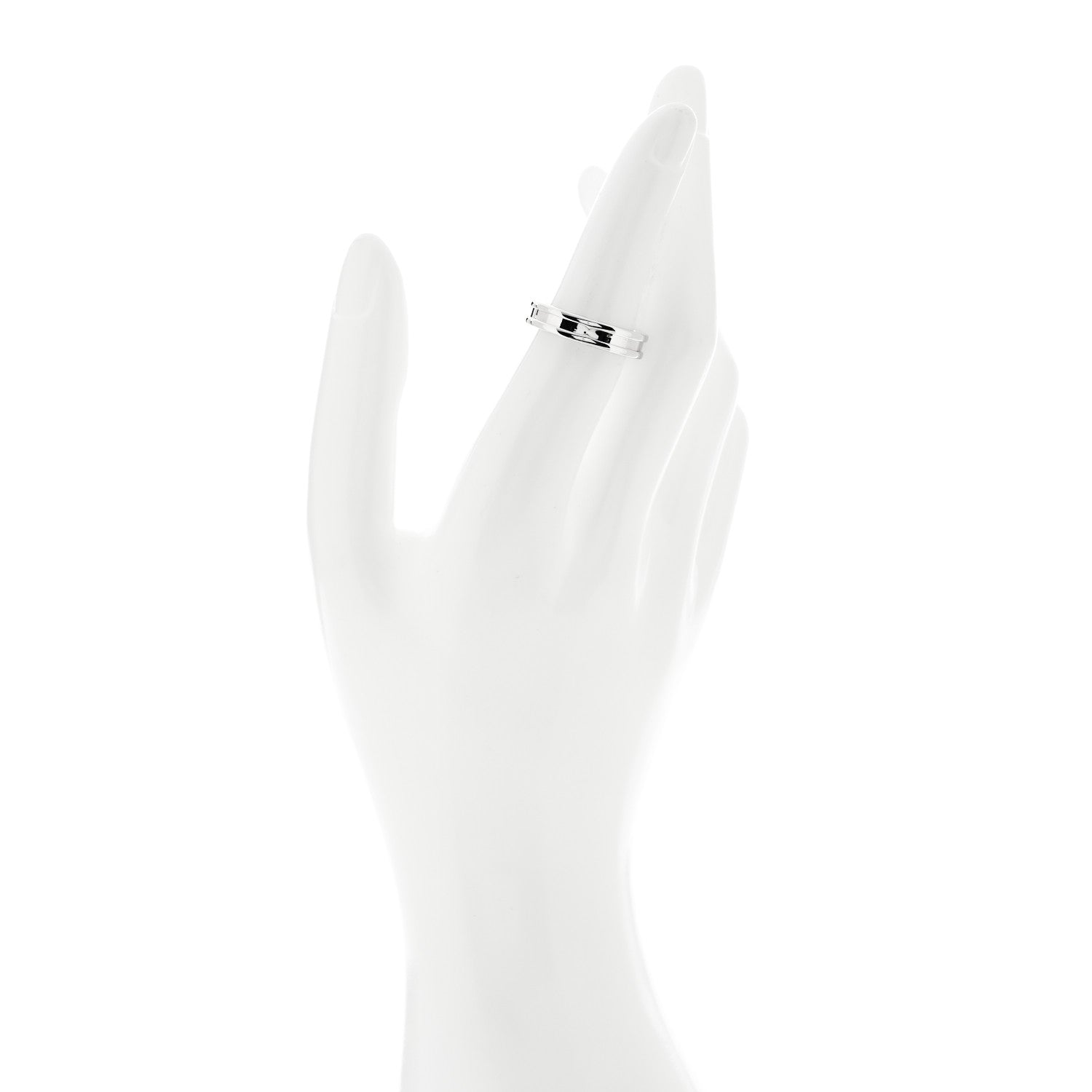Bulgari 18K White Gold B.Zero1 One-Band Ring 53 6.5 2 of 4