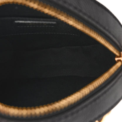 Versace Grained Calfskin Mini La Medusa Disco Round Crossbody Bag Black 5 of 8