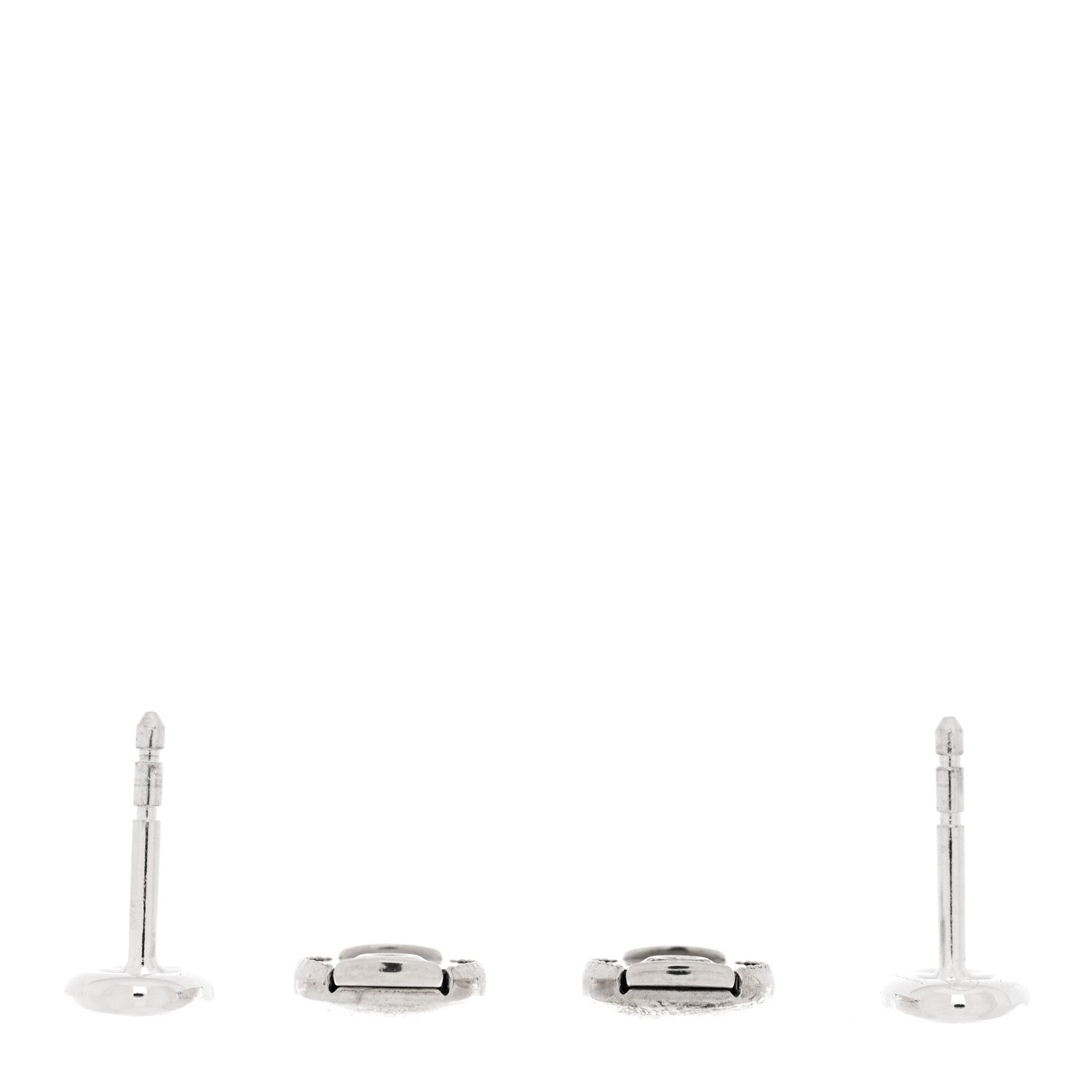 Hermes Sterling Silver TPM Farandole Earrings 4 of 5