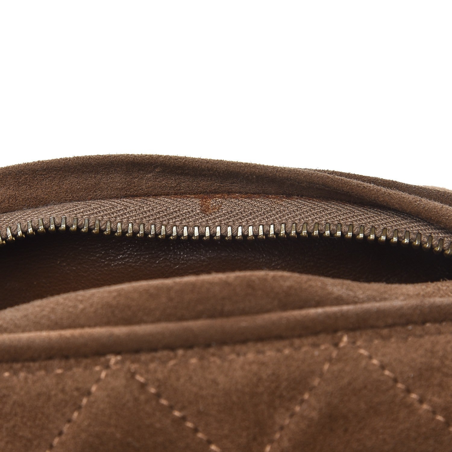 Chanel Suede Quilted Tassel Camera Case Brown 9 of 11