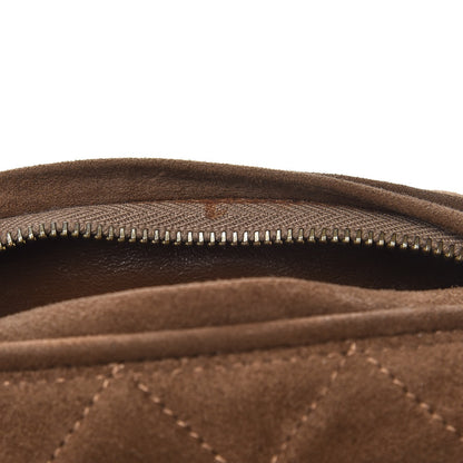 Chanel Suede Quilted Tassel Camera Case Brown 9 of 11