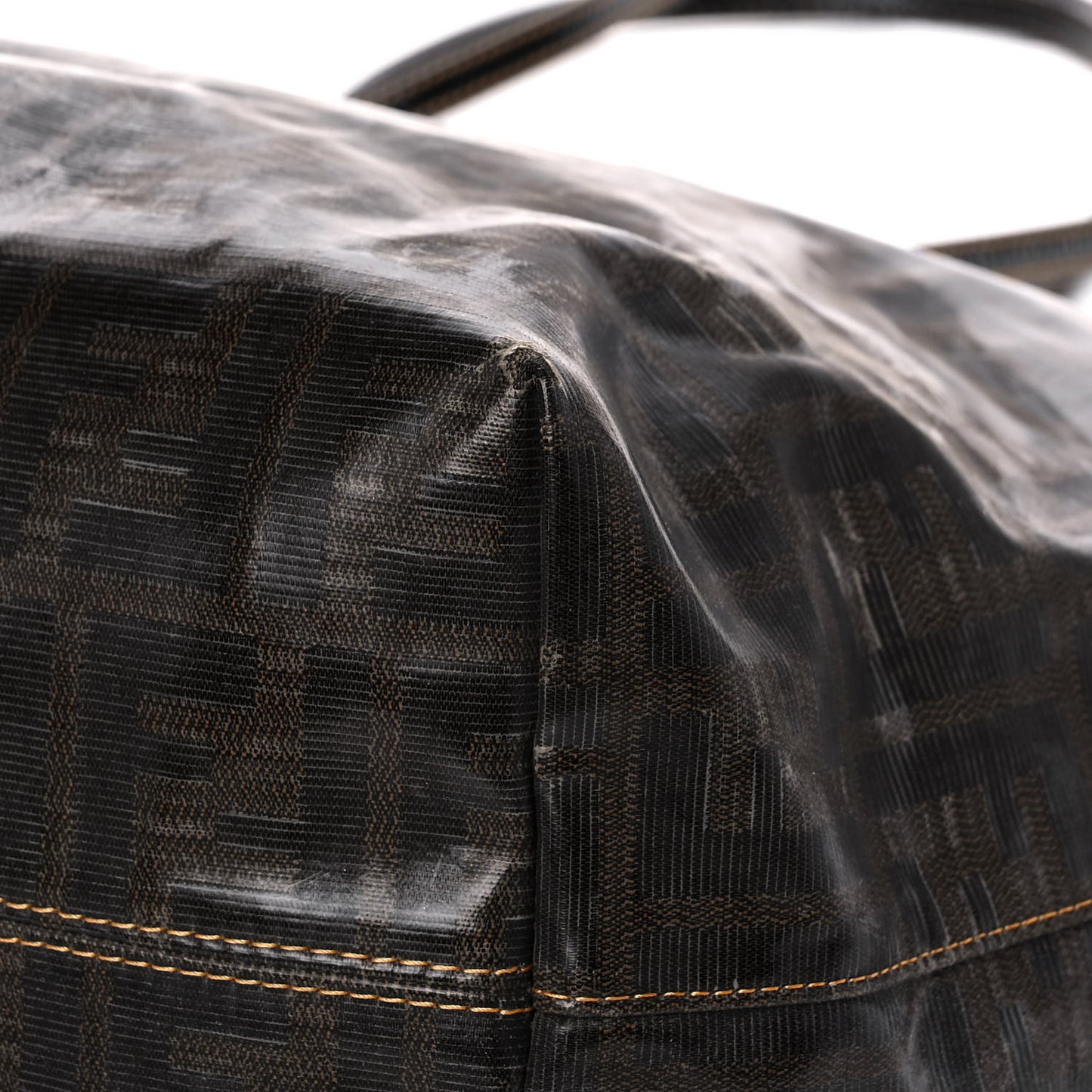Zucca Spalmati Matrioska Roll Tote Tobacco Black